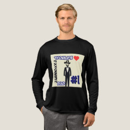 Camiseta Triblenda Papá favorito del mundo, 1 negro de manga larga