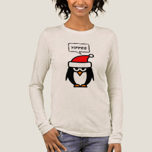 Camiseta Triblenda Papá Noel pingüino divertido sarcástico Navidad