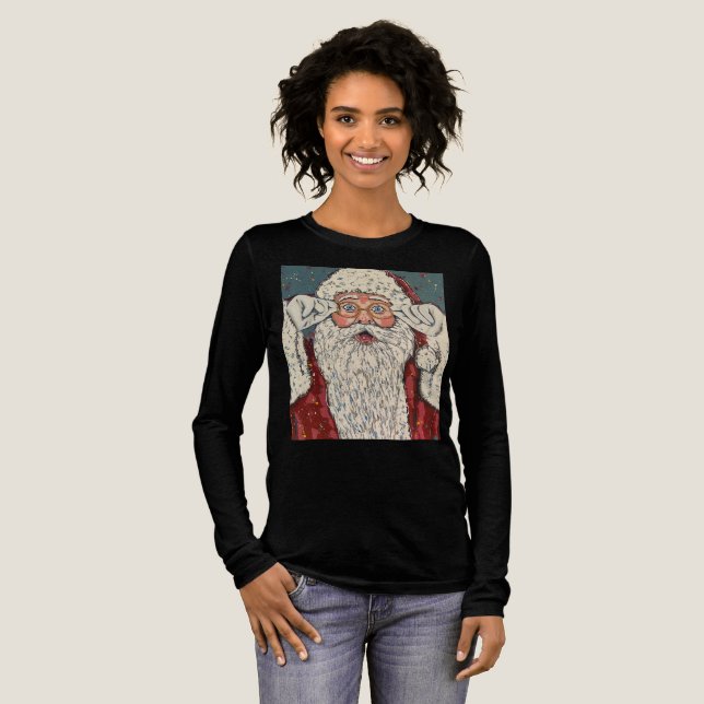 Camiseta Triblenda Papá Noel Sorprendido (Anverso Completo)