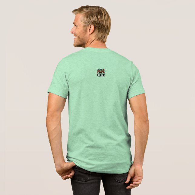 Camiseta Triblenda Papa The Fixer Tee - Regalo de Handyman del Día de (Detrás Completo)