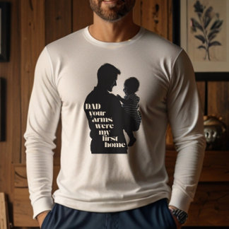 Camiseta Triblenda Papá, Tus Brazos Fueron Mi Primera Casa | Hombre