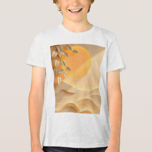 Camiseta Triblenda papel de una rama arbórea en medio de un desierto