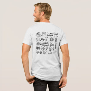 Camiseta Triblenda Paquete de Clipart de Estilo de Vida Dibujado a Ma