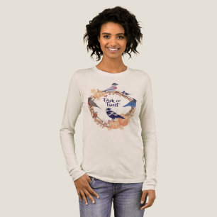 Camiseta Triblenda Para observadores de aves, truco o tweet de Hallow