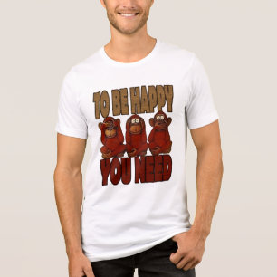 Camiseta Triblenda Para ser feliz, necesitas