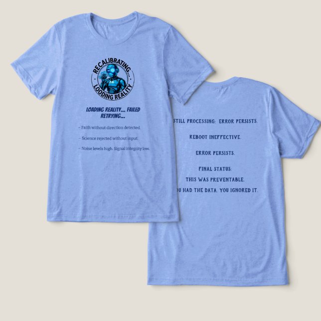 Camiseta Triblenda Parche Humano de Datos  (Diseño Anverso y Reverso)