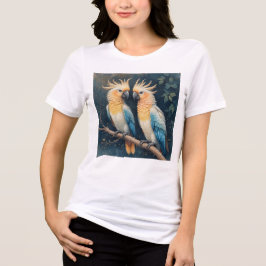 Camiseta Triblenda Pareja Cockatoo Parrot
