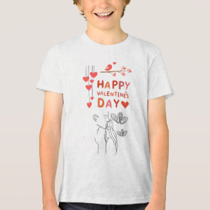 Camiseta Triblenda Pareja de Amor Adorable