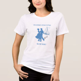 Camiseta Triblenda Pareja de baile retro italiano barco de lujo 