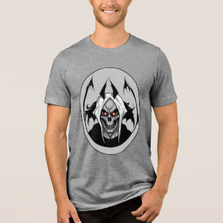 Camiseta Triblenda Pareja Grim De Los Ojos Clásicos De Gris Deslumbra