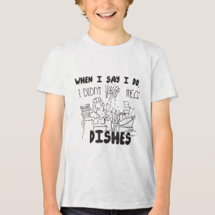 Camiseta Triblenda Parejas Chiste gracioso Boda Groom Humor Novia Pre