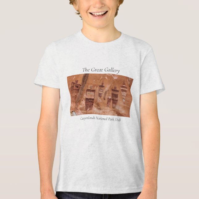 Camiseta Triblenda Parque nacional Canyonlands Gran galería de arte R (Anverso)