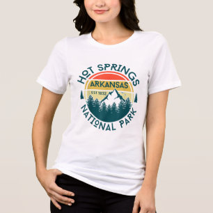 Camiseta Triblenda Parque nacional Hot Springs Arkansas Senderismo Na