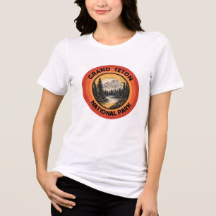 Camiseta Triblenda Parque Nacional montañas Grand Teton Wyoming