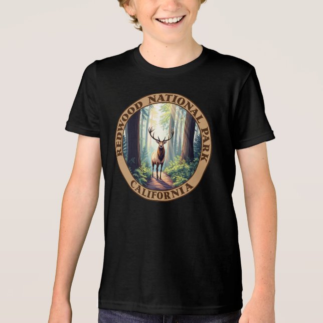 Camiseta Triblenda Parque nacional Redwood California (Anverso)
