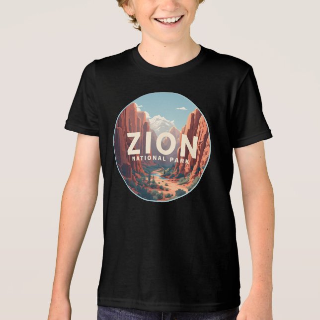 Camiseta Triblenda Parque nacional Zion Utah (Anverso)