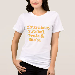 Camiseta Triblenda Parrillada brasileña de barbacoa Brasil Churrasco 