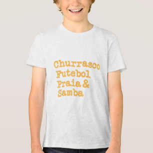 Camiseta Triblenda Parrillada brasileña de barbacoa Brasil Churrasco 