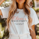 Camiseta Triblenda Partido de la Bachelorette de Guión Moderno<br><div class="desc">Camiseta de Bachelorette con escritura moderna</div>