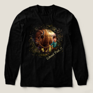 Camiseta Triblenda Pasado Eco de Niño Caprichoso y Bisonte