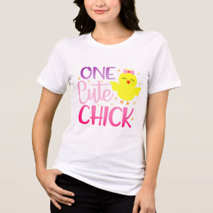 Camiseta Triblenda Pascua moderna de una chica chicha