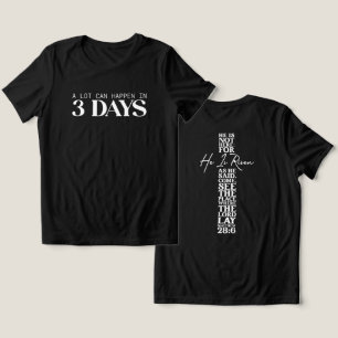 Camiseta Triblenda Pascua, se levanta cruz y muchas cosas pueden ocur