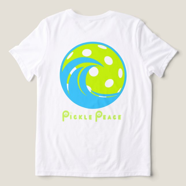 Camiseta Triblenda Pasear por la ola de pickleball con paz (Diseño Reverso )