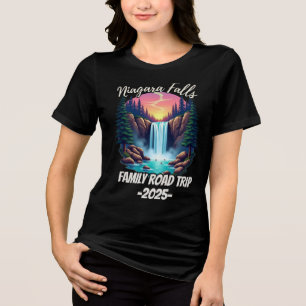 Camiseta Triblenda Paseo en familia por las cataratas del Niágara par