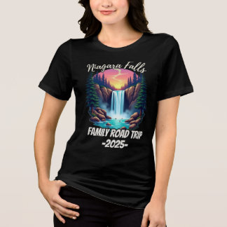 Camiseta Triblenda Paseo en familia por las cataratas del Niágara par