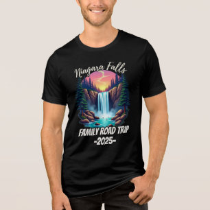 Camiseta Triblenda Paseo en familia por las cataratas del Niágara par