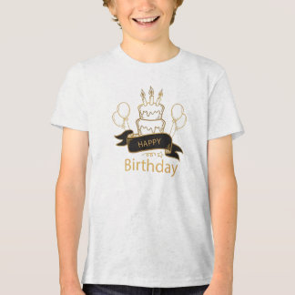 Camiseta Triblenda Pastel feliz Día del Nacimiento
