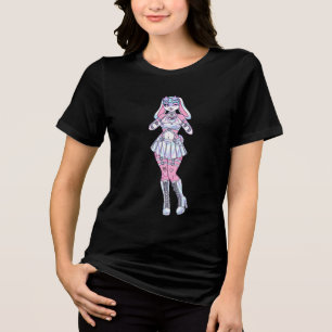 Camiseta Triblenda Pastel Kawaii Bunny Chica Furry T-Shirt
