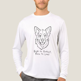 Camiseta Triblenda Pastor Alemán, Construido para Proteger, Nacido pa