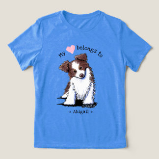 Camiseta Triblenda Pastor Rojo Australiano de KiniArt