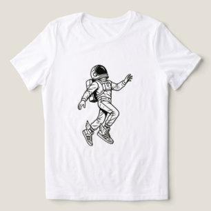 Camiseta Triblenda Patadas Espaciales: Vuelo de Astronauta Alado
