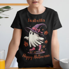 Camiseta Triblenda Patinaje en patinaje sobre hielo Halloween Ghost p