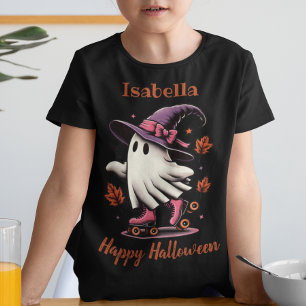 Camiseta Triblenda Patinaje en patinaje sobre hielo Halloween Ghost p