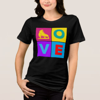 Camiseta Triblenda Patinaje gráfico de amor