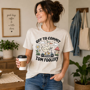 Camiseta Triblenda Pato Adorable Se Va a Hacer Tonterías