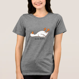 Camiseta Triblenda Pato Divertido Diva Down Pato Gracioso 