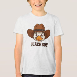 Camiseta Triblenda Pato Divertido Western Vaquero Pun