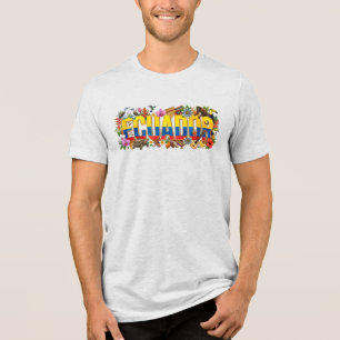 Camiseta Triblenda  Patrimonio de Ecuador - Vida Silvestre, Cultura y