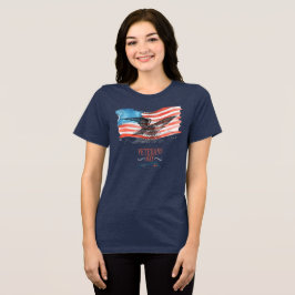 Camiseta Triblenda patriotas recordados azul marino sólido