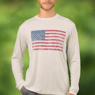 Camiseta Triblenda Patriótico de la Bandera Americana