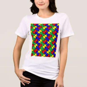Camiseta Triblenda Patrón continuo de rompecabezas