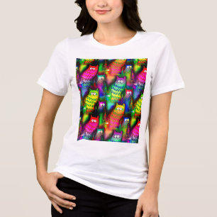 Camiseta Triblenda Patrón de gatos divertidos-54578