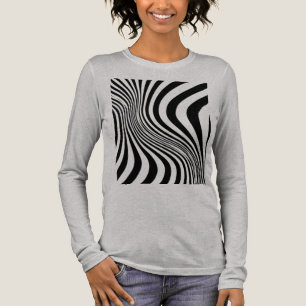 Camiseta Triblenda Patrón de textura de impresión de piel de cebra
