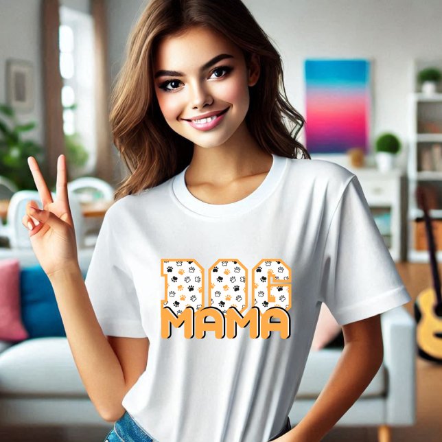 Camiseta Triblenda Patrón Dog Mama Paw (DOG MAMA)