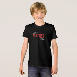 Camiseta Triblenda Patrón geométrico de píxeles rojo, negro y blanco