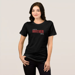 Camiseta Triblenda Patrón geométrico de píxeles rojo, negro y blanco